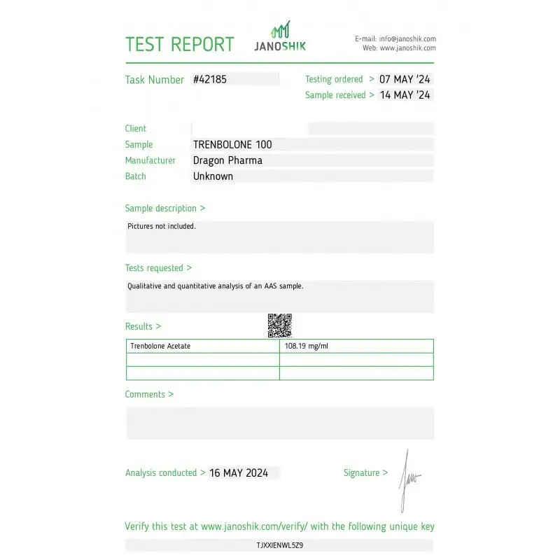 Dragon Pharma Trenbolone 100