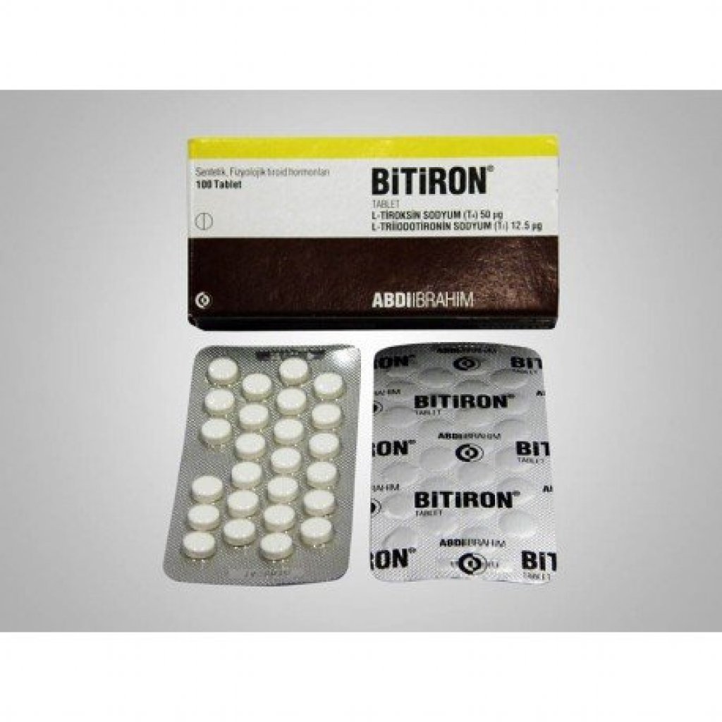 Купить таблетки т 34 в аптеке. Bitiron 100 Tablet. Liothyronine битирон. Битирон 50/12.5. Тиромель т3.