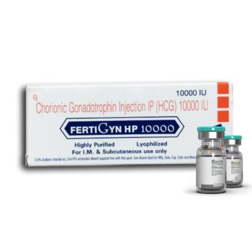 HCG Fertigyn 10000 IU Sun Pharma, India