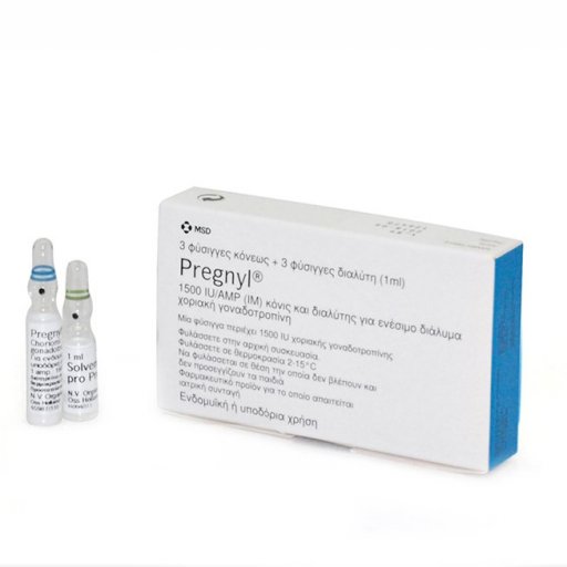 HCG Pregnyl 1500iu Organon Ilaclari, Turkey