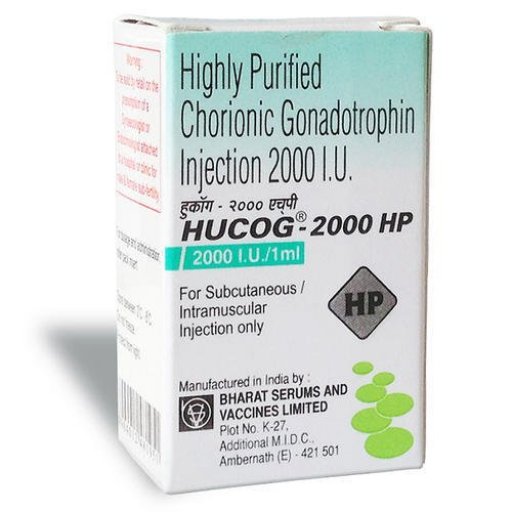 Hucog 2000 IU Bharat Serums And Vaccines Ltd, India