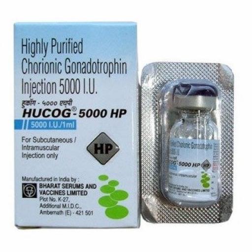 Hucog Inj 5000 IU Bharat Serums And Vaccines Ltd, India