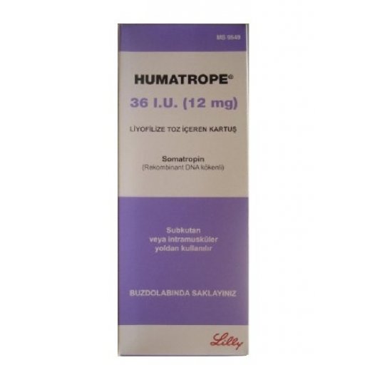 Humatrope 36IU (12mg) - Somatropin Lilly, Turkey