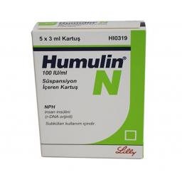 Humulin N NPH 3 ml - Insulin - Lilly, Turkey