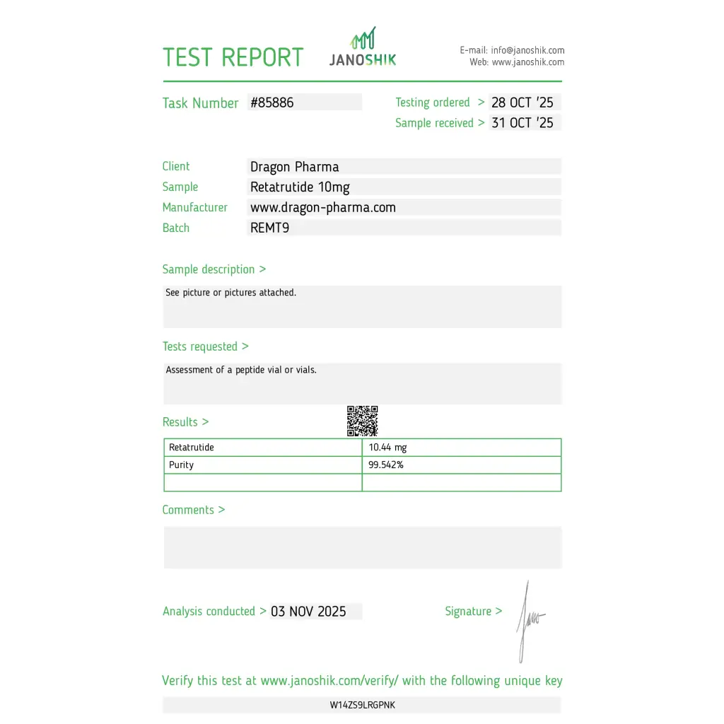 Retatrutide 10 mg Dragon Pharma, Europe