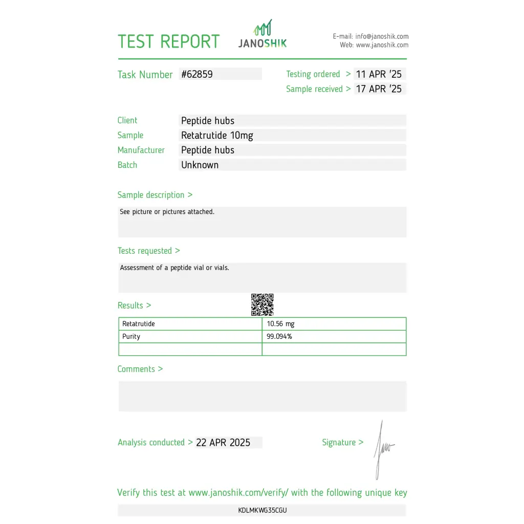 Retatrutide 10mg Peptide Hubs Retatrutide 10mg Peptide Hubs