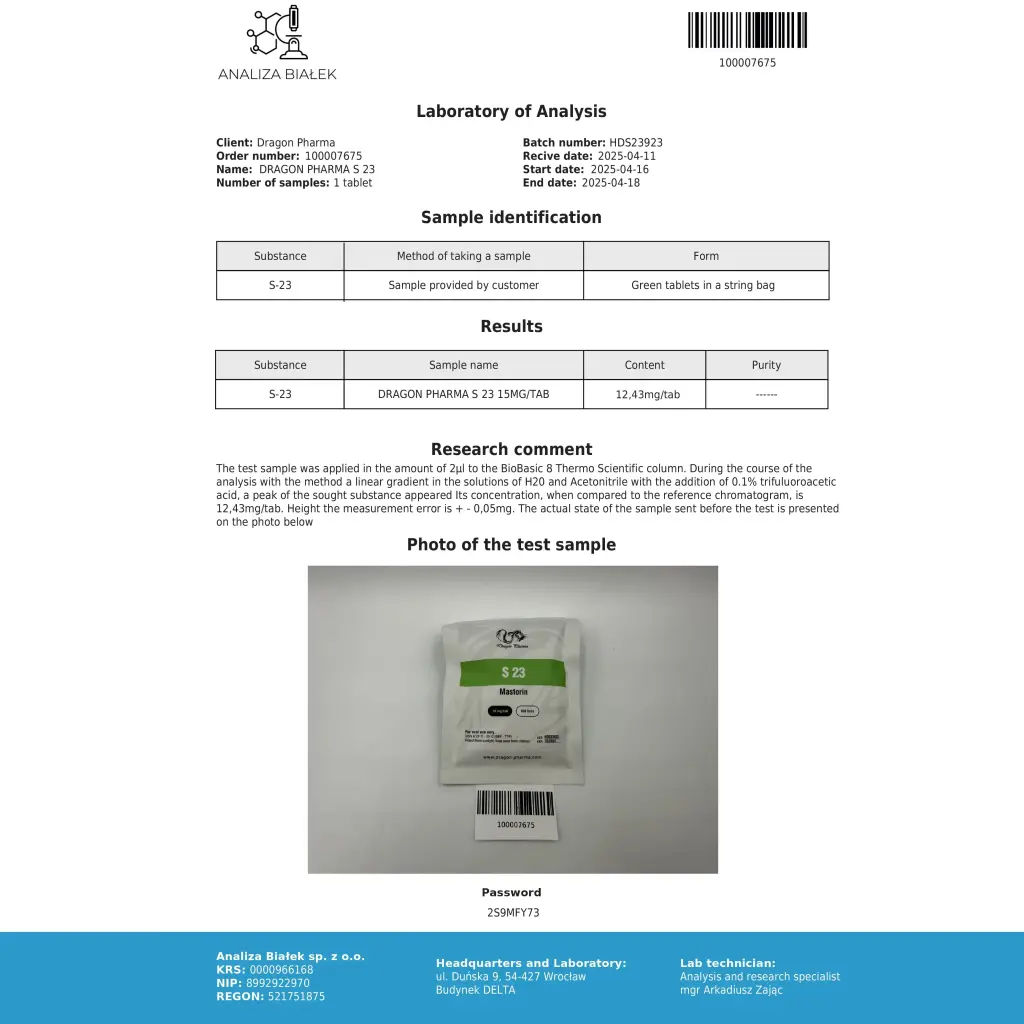 S 23 Dragon Pharma, Europe
