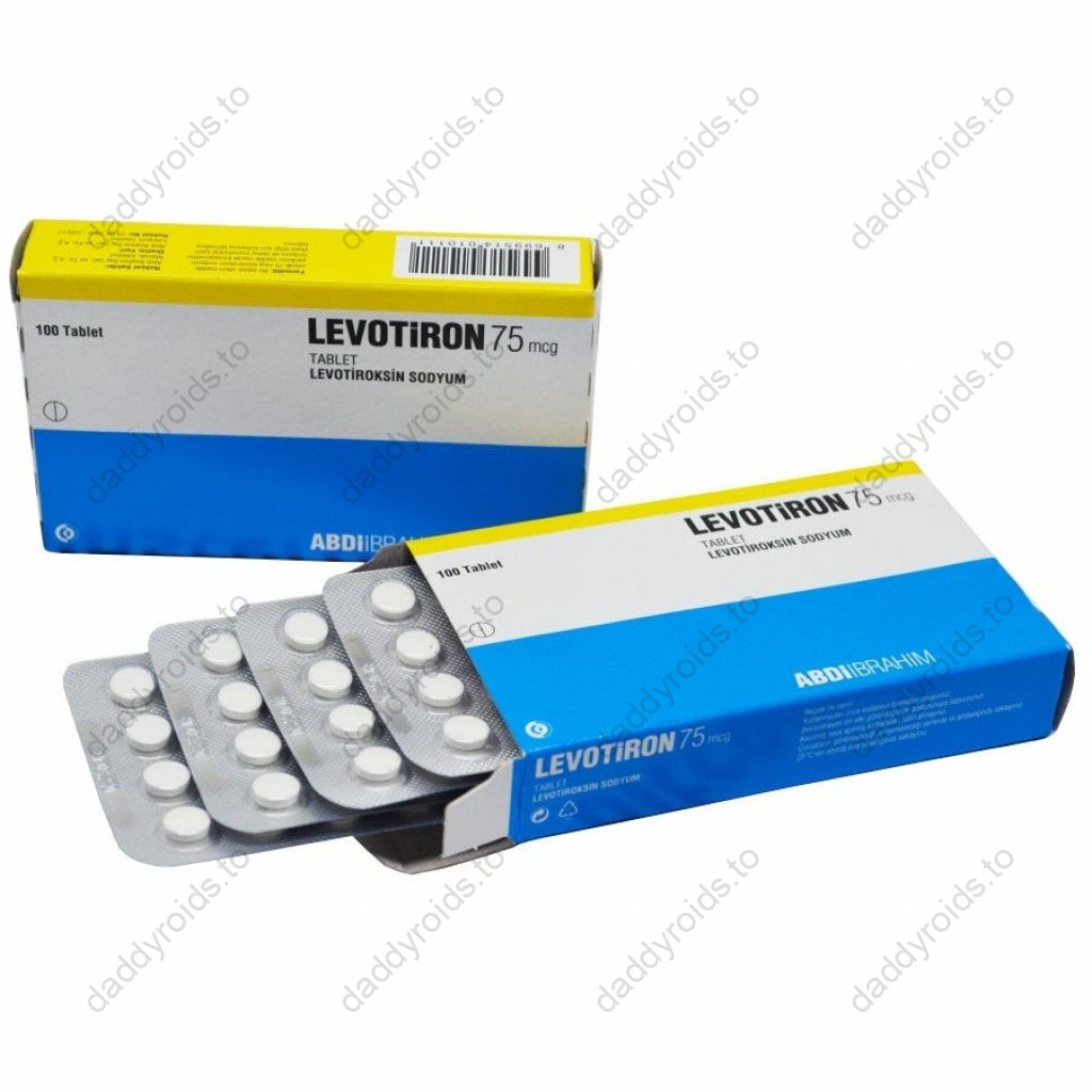 T4 Levotiron 75 mcg - Levothyroxine Sodium - Abdi Ibrahim, Turkey T4 Levotiron 75 mcg - Levothyroxine Sodium - Abdi Ibrahim, Turkey