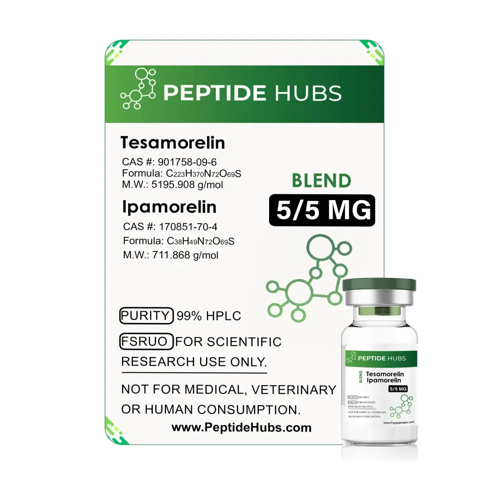 Tesamorelin / Ipamorelin 5/5 mg Peptide Hubs